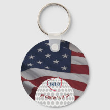 Amerikaanse vlag Patriotic Golfer's Gift
