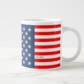 Amerikaanse vlag Patriotic Grote Koffiekop (Rechts)