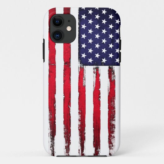 Amerikaanse vlag Patriotic Grunge Case-Mate iPhone Case (Achterkant)