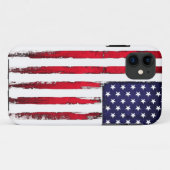 Amerikaanse vlag Patriotic Grunge Case-Mate iPhone Case (Achterkant (horizontaal))