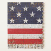 Amerikaanse vlag Patriotic Grunge Planner (Achterkant)