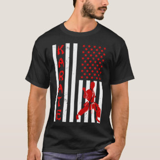 Amerikaanse vlag Patriotic Karate T-shirt