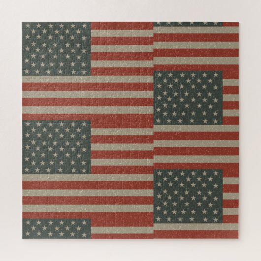 Amerikaanse vlag Patriotic Legpuzzel (Verticaal)