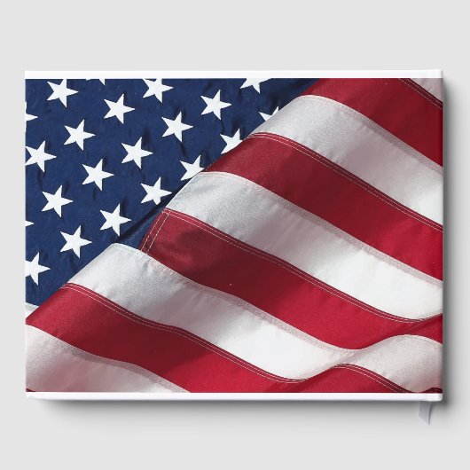 Amerikaanse vlag Patriotic Memorial Gastenboek (Achterkant)