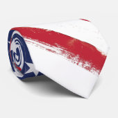 Amerikaanse vlag Patriotic Old Grunge Stropdas (Opgerold)