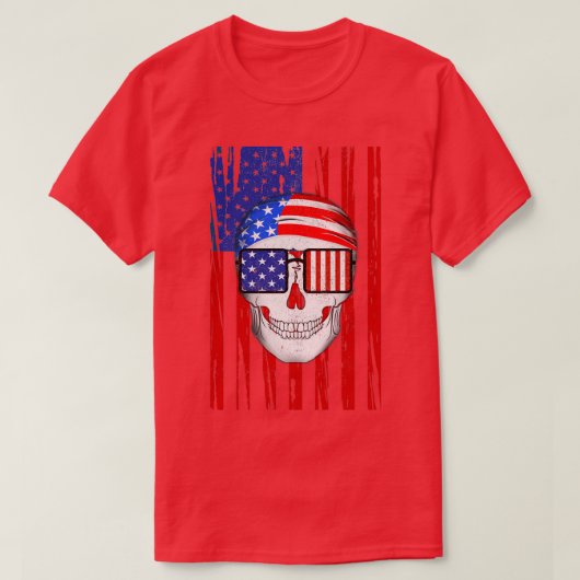 Amerikaanse vlag Patriotic T-shirt (Design voorkant)