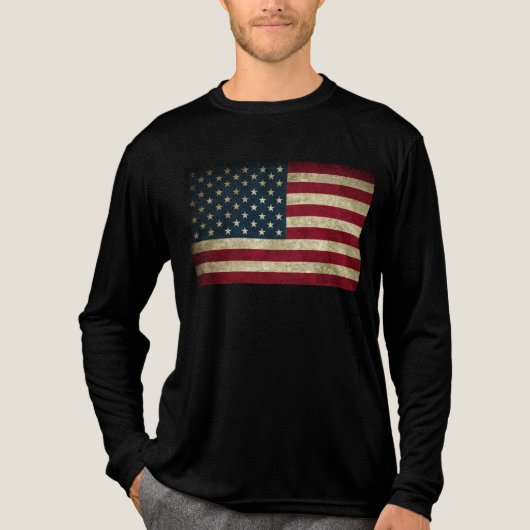 Amerikaanse vlag Patriotic Tri-Blend Shirt (Voorkant volledig)