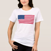 Amerikaanse vlag Patriotic Tri-Blend Shirt (Voorkant)