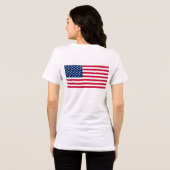Amerikaanse vlag Patriotic Tri-Blend Shirt (Achterkant volledig)