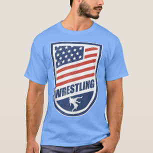 Amerikaanse vlag Patriotic Wrestler T-shirt