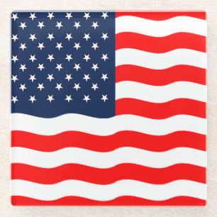 Amerikaanse Vlag Patriotische Drank Ondersetellers Glazen Onderzetter
