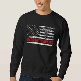 Amerikaanse Vlag Patriotische Haai Fossiele Tand J Trui