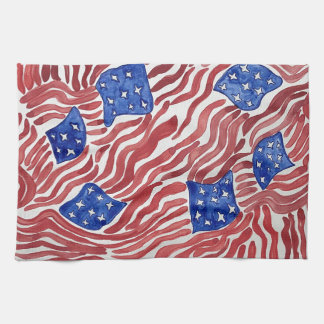 Amerikaanse vlag patriottic Americana Kitchen Towe Theedoek