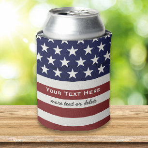 Amerikaanse Vlag Patriottic Juli 4 de Douane Blikjeskoeler