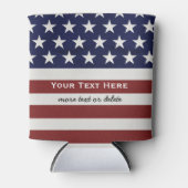 Amerikaanse Vlag Patriottic Juli 4 de Douane Blikjeskoeler (Voorkant)