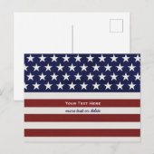 Amerikaanse Vlag Patriottic Juli 4 de Douane Briefkaart (Voorkant / Achterkant)