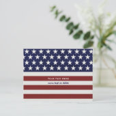 Amerikaanse Vlag Patriottic Juli 4 de Douane Briefkaart (Staand voorkant)
