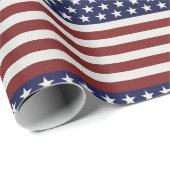 Amerikaanse Vlag Patriottic Juli 4 de Douane Cadeaupapier (Rol Hoek)