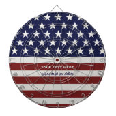 Amerikaanse Vlag Patriottic Juli 4 de Douane Dartbord (Voorkant)