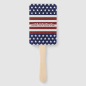 Amerikaanse Vlag Patriottic Juli 4 de Douane Handwaaier (Achterkant)