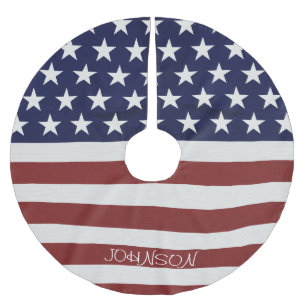 Amerikaanse Vlag Patriottic Juli 4 de Douane Kerstboom Rok
