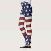 Amerikaanse Vlag Patriottic Juli 4 de Douane Leggings (Links)