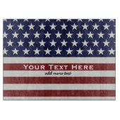 Amerikaanse Vlag Patriottic Juli 4 de Douane Snijplank (Voorkant)