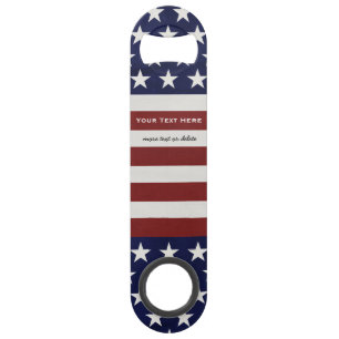 Amerikaanse Vlag Patriottic Juli 4 de Douane Speed Flessenopener