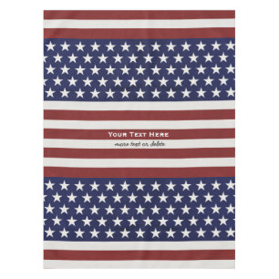 Amerikaanse Vlag Patriottic Juli 4 de Douane Tafelkleed