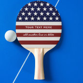 Amerikaanse Vlag Patriottic Juli 4 de Douane Tafeltennisbatje
