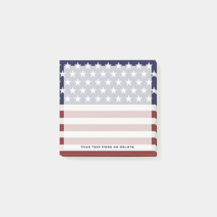 Amerikaanse Vlag Patriottic Juli 4e Aangepaste Tek Post-it® Notes