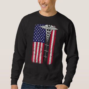 Amerikaanse vlag Patriottic Nurse Week Patriotic N Trui