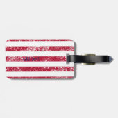 Amerikaanse vlag patriottisch 4 juli bagagelabel (Achterkant horizontaal)