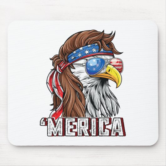 Amerikaanse vlag Patriottisch 4 juli Byl Muismat (Voorkant)