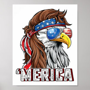 Amerikaanse vlag Patriottisch 4 juli Byl Poster