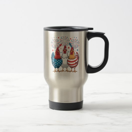 Amerikaanse vlag Patriottisch 4 juli Reisbeker (Rechts)