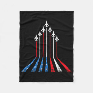 Amerikaanse Vlag Patriottisch 4 juli Rood Wit Blau Fleece Deken