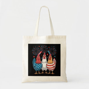 Amerikaanse vlag Patriottisch 4 juli Tote Bag