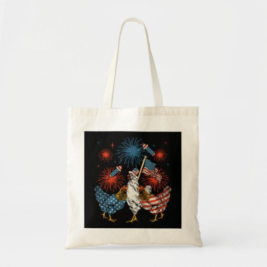 Amerikaanse vlag Patriottisch 4 juli Tote Bag (Voorkant)