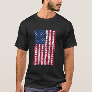 Amerikaanse Vlag Patriottisch Amerika USA Mozaïek T-shirt