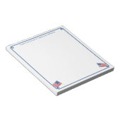 Amerikaanse vlag Patriottisch Amerikaans gepersona Notitieblok (Schuin)