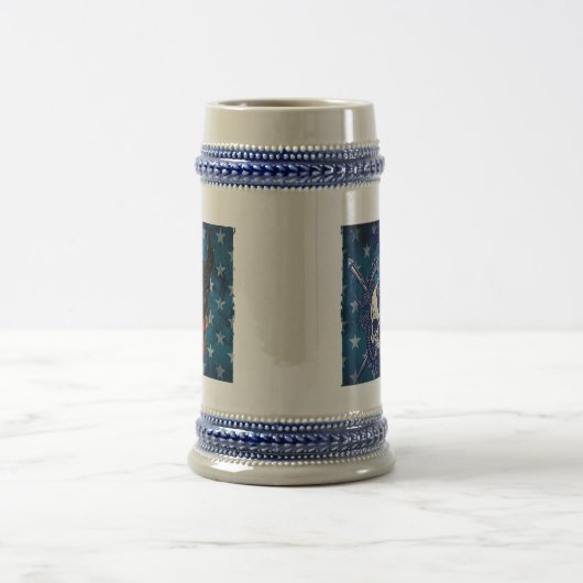 Amerikaanse vlag Patriottisch Bierpul (Center)