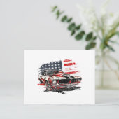 Amerikaanse Vlag Patriottisch Briefkaart (Staand voorkant)