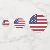 Amerikaanse vlag - Patriottisch Confetti (Voorkanten)