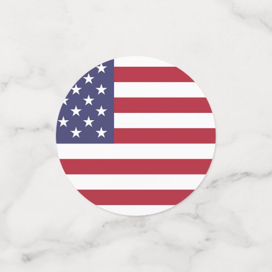 Amerikaanse vlag - Patriottisch Confetti (Kleine voorkant)