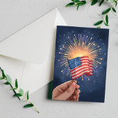Amerikaanse Vlag Patriottisch Feestdagenkaart