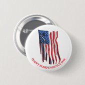 Amerikaanse vlag Patriottisch gebruik Ronde Button 5,7 Cm (Voorkant /achterkant)