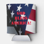 "Amerikaanse vlag" "patriottisch geschenk" Blikjeskoeler (Achterkant)