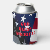 "Amerikaanse vlag" "patriottisch geschenk" Blikjeskoeler (Blikje Achterkant)