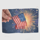 Amerikaanse Vlag Patriottisch Golfhanddoek (Horizontaal)